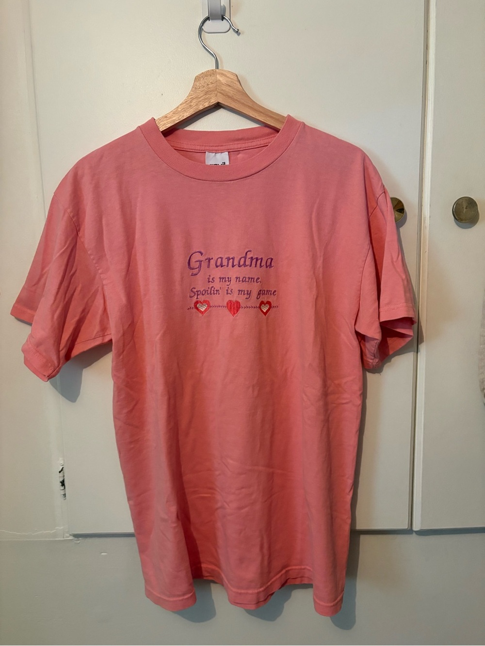 Anvil Pink 'Grandma is my name' Short Sleeve Tee